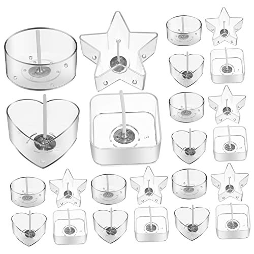 Uonlytech 1Satz Teelichthalter mit Wachsschmelzdosen und Kerzendochten DIY Kerzenherstellung Zubehör für Bastelprojekte und für DIY Enthusiasten Uonlytech 1Satz Teelichthalter mit Wachsschmelzdosen und Kerzendochten DIY Kerzenherstellung Zubehör für Bastelprojekte und für DIY Enthusiasten von Uonlytech