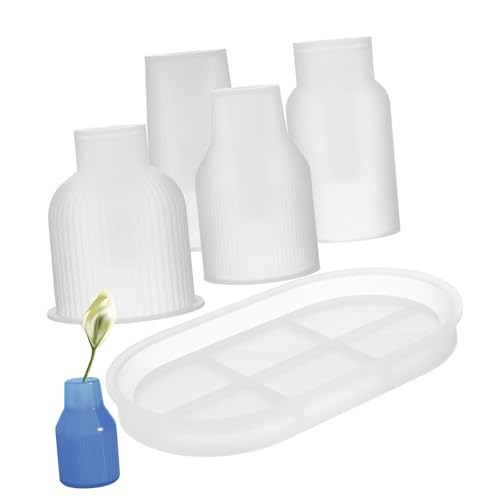 Uonlytech 1Satz Vasen Silikonformen Wiederverwendbare Kunstharz Gießformen für DIY Vasen Flexibel und Einfach zu für Hochzeiten und von Uonlytech