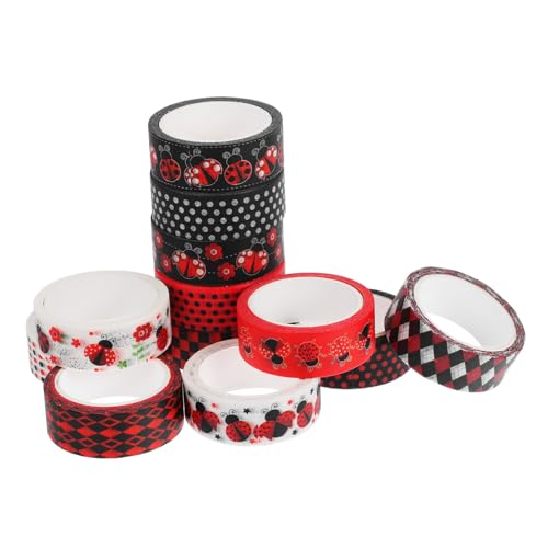 Uonlytech 1Satz Washi Tape Dekoratives Klebeband für Scrapbooking DIY Handwerk Papierbänder für Geschenkverpackung und Projekte von Uonlytech