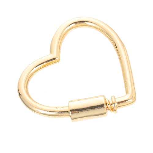 Uonlytech 1Stück Herz Halskette Karabiner Verschluss Schraubenschloss für DIY Schmuck für Armbänder und Projekte Langlebig und Sicher Uonlytech 1Stück Herz Halskette Karabiner Verschluss Schraubenschloss für DIY Schmuck für Armbänder und Projekte Langlebig und Sicher von Uonlytech