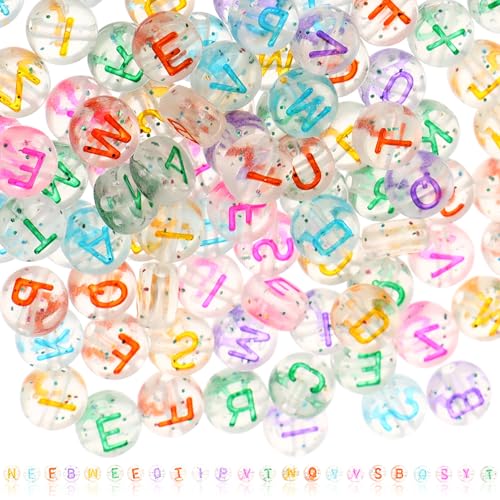 Uonlytech 1Tasche Bunte Buchstabenperlen für DIY Schmuckherstellung Beutel mit Acrylperlen zum Auffädeln für Armbänder und Handgefertigte Accessoires für Kreative Bastelprojekte Uonlytech 1Tasche Bunte Buchstabenperlen für DIY Schmuckherstellung Beutel mit Acrylperlen zum Auffädeln für Armbänder und Handgefertigte Accessoires für Kreative Bastelprojekte von Uonlytech