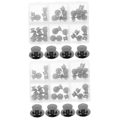 Uonlytech 2 Boxen Brosche Schmuck Button Pin Verschlüsse Emaille Pin Verschlüsse Pin Verschlüsse Pin Sicherheitsverschlüsse Broschenverschlüsse Pin Badge Verschlüsse Pin Keeper Verschlüsse von Uonlytech