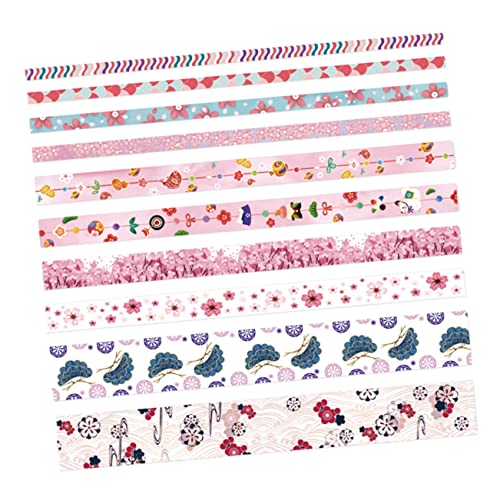 Uonlytech 2 Boxen Handbuch Aufklebermaterial Journal Aufkleber Rosa Journaling Dekoration Gemustertes Klebeband Für Scrapbooking Farbig Mehrere Cartoon Bastel Klebeband von Uonlytech
