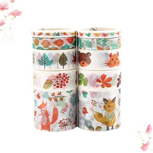 Uonlytech 2 Boxen Washi Tape Set Dekoratives Klebeband für Scrapbooking Diy und Journals mit Einzigartigen Mustern Wiener Wald Klebeband für Kreative Projekte und Dekoration von Uonlytech