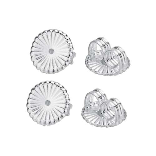 Uonlytech 2 Paar Silber Ohrstecker Verschluss Pads Langlebige Ohrstecker Rückseiten aus Hochwertigem Silber Sichere Schmuckzubehör für Damen und Mädchen Große Flache Ohrringstopper Uonlytech 2 Paar Silber Ohrstecker Verschluss Pads Langlebige Ohrstecker Rückseiten aus Hochwertigem Silber Sichere Schmuckzubehör für Damen und Mädchen Große Flache Ohrringstopper von Uonlytech