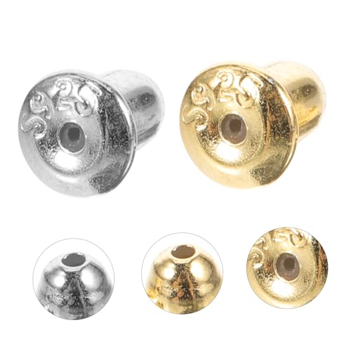 Uonlytech 2 Paare Silberschmuck Ohrstecker Verschlüsse Ohrstopper DIY Ohrring Zubehör Silber und Goldfarben Ohrring Ersatzteile für Allergiker Geeignet von Uonlytech