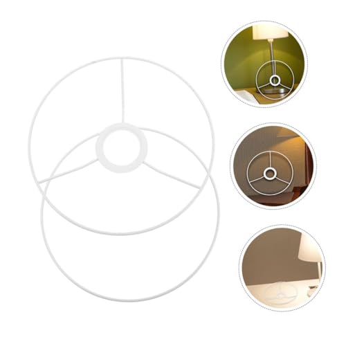Uonlytech 2 Paare Vintage Lampenschirm rahmen Rund mit Fassung Stabile DIY Lampenschirm halter für Tisch Steh Hängelampen Kreative Retro Leuchtenzubehör Uonlytech 2 Paare Vintage Lampenschirm rahmen Rund mit Fassung Stabile DIY Lampenschirm halter für Tisch Steh Hängelampen Kreative Retro Leuchtenzubehör von Uonlytech