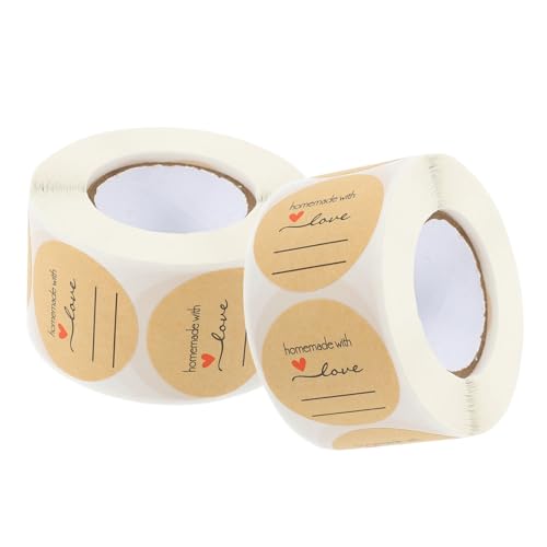 Uonlytech 2 Rollen Aufkleber Für Backetiketten Hausgemachte Etiketten Für Gläser Etiketten Zum Backen Von Aufklebern Einmachetiketten Für Einmachgläser Siegel Aufkleber Hellbraun Kraftpapier Uonlytech 2 Rollen Aufkleber Für Backetiketten Hausgemachte Etiketten Für Gläser Etiketten Zum Backen Von Aufklebern Einmachetiketten Für Einmachgläser Siegel Aufkleber Hellbraun Kraftpapier von Uonlytech
