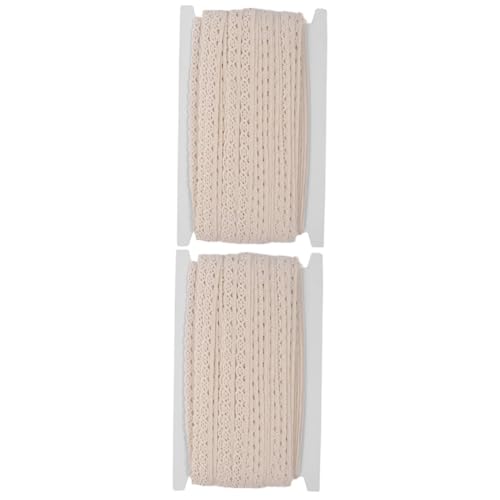 Uonlytech 2 Rollen Baumwollspitzenband Yards Diy Bastelmaterial für Nähprojekte Vorhänge Kleidung und Handarbeiten Einfarbige Baumwollspitze für Kreative Anwendungen Uonlytech 2 Rollen Baumwollspitzenband Yards Diy Bastelmaterial für Nähprojekte Vorhänge Kleidung und Handarbeiten Einfarbige Baumwollspitze für Kreative Anwendungen von Uonlytech