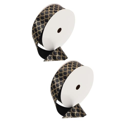 Uonlytech 2 Rollen Dekoratives Geschenkband für Diy Wellenförmiges Goldgeprägtes Polyesterband für Geschenkverpackung Hochzeiten und Bastelprojekte Geschenkband für Gestaltung Uonlytech 2 Rollen Dekoratives Geschenkband für Diy Wellenförmiges Goldgeprägtes Polyesterband für Geschenkverpackung Hochzeiten und Bastelprojekte Geschenkband für Gestaltung von Uonlytech