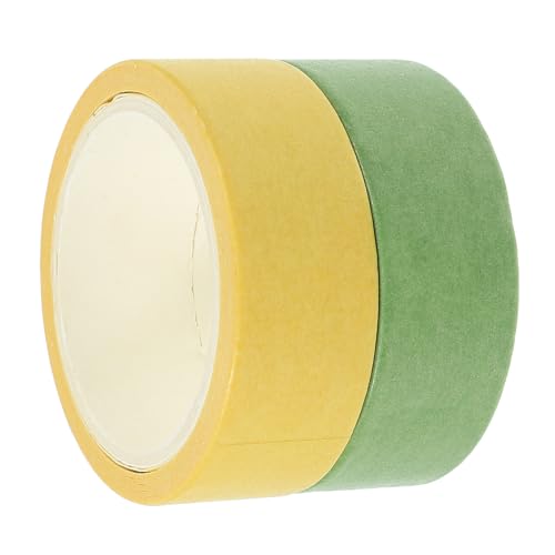 Uonlytech 2 Rollen Einfarbiges Klebeband dekorativ Sammelalbum Basteln DIY Klebeband kawaii Washi-Klebeband Journaling-Zubehör Scrapbook-Klebebänder selber machen Washi Tape Flüsterpapier von Uonlytech