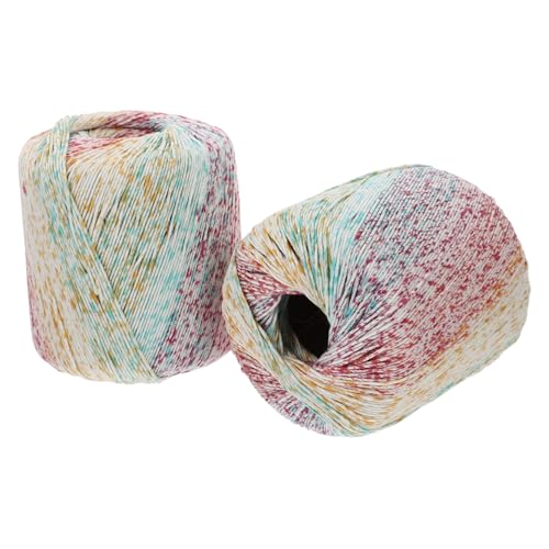 Uonlytech 2 Rollen Häkeln von Baumwollfaden buntes Garn zum Häkeln Strickgarn Strickschnur Seil Kabel handgefertigtes Strickseil Baumwollkordel DIY Bastelseil Baumwolle Uonlytech 2 Rollen Häkeln von Baumwollfaden buntes Garn zum Häkeln Strickgarn Strickschnur Seil Kabel handgefertigtes Strickseil Baumwollkordel DIY Bastelseil Baumwolle von Uonlytech