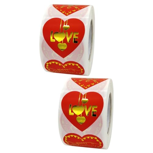 Uonlytech 2 Rollen Herzförmige Heiß präge aufkleber personalisiert Name gemacht Gold geldumschläge umschlag Valentinstag Aufkleber Herzetiketten für die Hochzeit Kupferplattenaufkleber rot Uonlytech 2 Rollen Herzförmige Heiß präge aufkleber personalisiert Name gemacht Gold geldumschläge umschlag Valentinstag Aufkleber Herzetiketten für die Hochzeit Kupferplattenaufkleber rot von Uonlytech