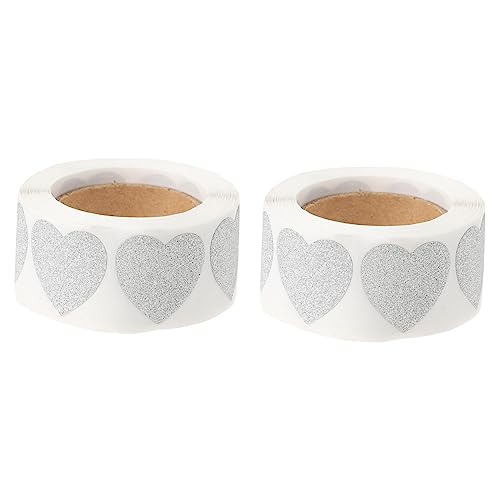 Uonlytech 2 Rollen Herzform Aufkleber Selbstklebende Etiketten für Valentinstag pro Rolle Versiegeln von Umschlägen und DIY Bastelarbeiten Uonlytech 2 Rollen Herzform Aufkleber Selbstklebende Etiketten für Valentinstag pro Rolle Versiegeln von Umschlägen und DIY Bastelarbeiten von Uonlytech