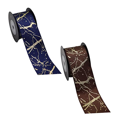 Uonlytech 2 Rollen Hochwertiges Bronziertes Polyester Geschenkbänder für Blumensträuße und Geschenkverpackungen Breit Yards für Feiern Hochzeiten und Diy Projekte Uonlytech 2 Rollen Hochwertiges Bronziertes Polyester Geschenkbänder für Blumensträuße und Geschenkverpackungen Breit Yards für Feiern Hochzeiten und Diy Projekte von Uonlytech