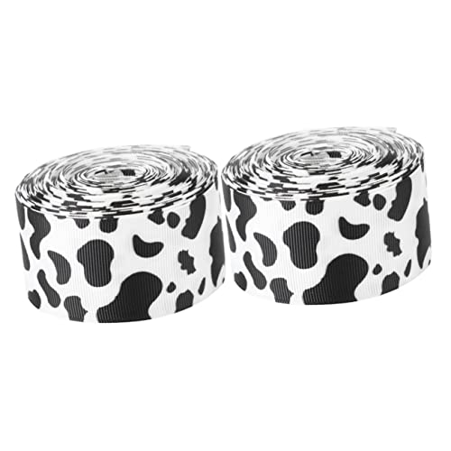 Uonlytech 2 Rollen Kuhmuster Druckband für Diy Schleifenverpackungen Yards Strapazierfähigem Material für Dekorationen und Bastelprojekte Uonlytech 2 Rollen Kuhmuster Druckband für Diy Schleifenverpackungen Yards Strapazierfähigem Material für Dekorationen und Bastelprojekte von Uonlytech