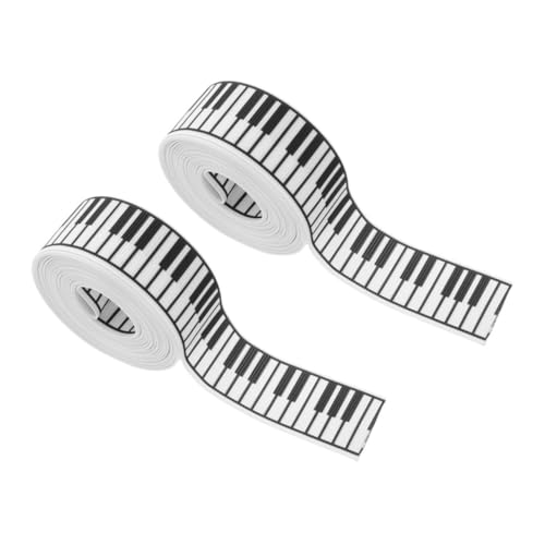 Uonlytech 2 Rollen Musikhandwerksband Musikband DIY-Band basteln Themenpartydekoration Band zum Basteln Geschenkband Geburtstagsband Schleife bedruckt Partyband Polyester Uonlytech 2 Rollen Musikhandwerksband Musikband DIY-Band basteln Themenpartydekoration Band zum Basteln Geschenkband Geburtstagsband Schleife bedruckt Partyband Polyester von Uonlytech