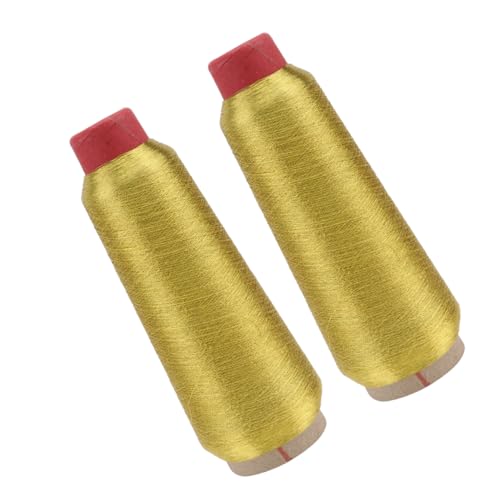 Uonlytech 2 Rollen Nähmaschinen-Stickgarn Stickerei reflektierend nähen funkeln Bausatz nähmaschine zubehör nähmaschinen zubehör goldenes Stickgarn goldener metallischer Faden Polyester Uonlytech 2 Rollen Nähmaschinen-Stickgarn Stickerei reflektierend nähen funkeln Bausatz nähmaschine zubehör nähmaschinen zubehör goldenes Stickgarn goldener metallischer Faden Polyester von Uonlytech