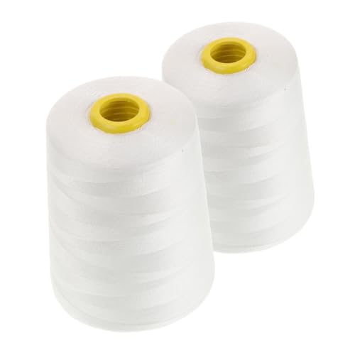 Uonlytech 2 Rollen Nähmaschinenfaden Baumwollgarn Quiltgarn zum Handquilten Nähgarn für gewebte Taschen Hochleistungsfaden Quiltfaden universeller Faden Naehstiche Baumwollfaden Weiß Uonlytech 2 Rollen Nähmaschinenfaden Baumwollgarn Quiltgarn zum Handquilten Nähgarn für gewebte Taschen Hochleistungsfaden Quiltfaden universeller Faden Naehstiche Baumwollfaden Weiß von Uonlytech