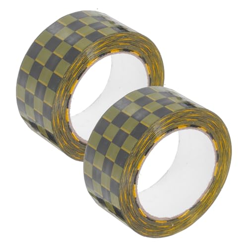 Uonlytech 2 Rollen Paketband Dekoratives Klebeband für DIY Versandanwendungen Robust und Wetterbeständig für Zuhause und Gewerbe Einfach zu Handhaben von Uonlytech