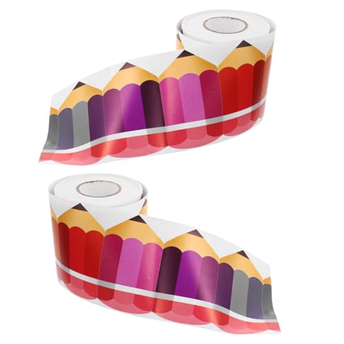Uonlytech 2 Rollen Selbstklebende Border Aufkleber für Klassenzimmer Dekorative Bordüren für Pinnwände Wände Kreative Wandgestaltung mit Sicherem Material für Schulbedarf Uonlytech 2 Rollen Selbstklebende Border Aufkleber für Klassenzimmer Dekorative Bordüren für Pinnwände Wände Kreative Wandgestaltung mit Sicherem Material für Schulbedarf von Uonlytech