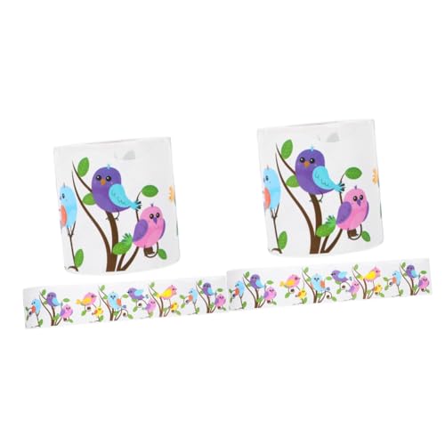 Uonlytech 2 Rollen dekorative Aufkleber Grenzen der Anzeigetafel Bulletin Board Decoration Sticker austauschbarer Pinnwandrand Dekorative Randverkleidung Wandrandaufkleber PVC selbstklebend von Uonlytech