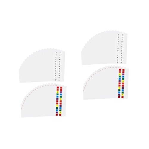 Uonlytech 2 Sätze Alphabet Tabs Farbige Selbstklebende Indexmarker Für Notizbücher Mit Weiße Praktische Haftnotizen Für Büro Und Zuhause 30 Blätter * 2 Uonlytech 2 Sätze Alphabet Tabs Farbige Selbstklebende Indexmarker Für Notizbücher Mit Weiße Praktische Haftnotizen Für Büro Und Zuhause 30 Blätter * 2 von Uonlytech