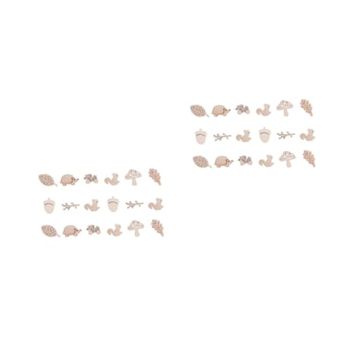 Uonlytech 2 Sätze Assortierte Holzscheiben Tier Und Pflanzenform Diy Bastelmaterial Naturholz Für Kreative Projekte Dekorationen Geschenkideen Und Für Geburtstags Und 100 Stück * 2 von Uonlytech