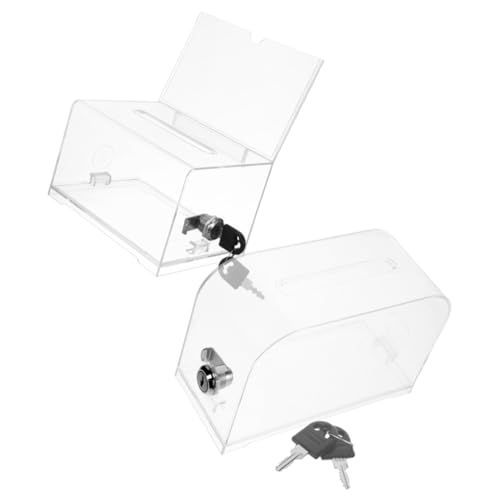 Uonlytech 2 Sätze Bitte geben Sie mir eine Visitenkartenbox Geld Kästen für Tombola-Tickets Tombolaboxen für Tickets Inhaber von Bürokarten Kartenetui aus Plastik Handelskarteninhaber Metall Uonlytech 2 Sätze Bitte geben Sie mir eine Visitenkartenbox Geld Kästen für Tombola-Tickets Tombolaboxen für Tickets Inhaber von Bürokarten Kartenetui aus Plastik Handelskarteninhaber Metall von Uonlytech