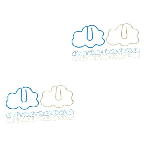 Uonlytech 2 Sätze Cartoon Lesezeichenstift Süße Büroklammern Miniclips Papierclips Büroklammern Neuartige Büroklammern Kleine Büroklammern Süße Papierklammern Metall 20 Stück * 2 von Uonlytech