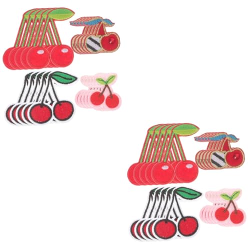Uonlytech 2 Sätze Cherry Stickerei Patches Aufbügelbare Applikationen Für Kleidung Diy Dekoration Und Reparatur Von Hosen Taschen Socken Langlebig Und Hautfreundlich 20 Stück * 2 Uonlytech 2 Sätze Cherry Stickerei Patches Aufbügelbare Applikationen Für Kleidung Diy Dekoration Und Reparatur Von Hosen Taschen Socken Langlebig Und Hautfreundlich 20 Stück * 2 von Uonlytech
