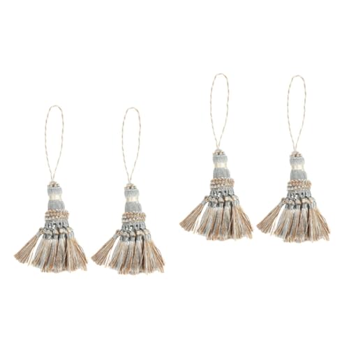 Uonlytech 2 Sätze Dekorative Neuheit Vorhang Kreative Handwerk Verschleißfest Haushalt Stil Ornament Anhänger Folk Quaste Kleidungsstück DIY Decke Stricken Dekoration 2 Stücke * 2 von Uonlytech