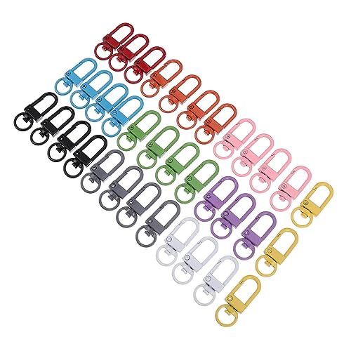 Uonlytech 2 Sätze Die Metalltür Wort Schnalle Ringe Schlüsselanhänger DIY Schlüsselanhänger DIY Zubehör Schlüsselanhänger Rotierende Schlüsselanhänger Metall Schlüsselanhänger 36 Stücke * 2 von Uonlytech