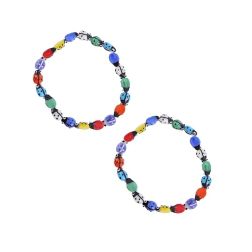 Uonlytech 2 Sätze Diy Marienkäfer Form Perlen Handgefertigte Dekoration Für Schmuckherstellung Zufällige Farben Für Und Armbänder Glasiertem Material Zufällige 20 Stück * 2 von Uonlytech