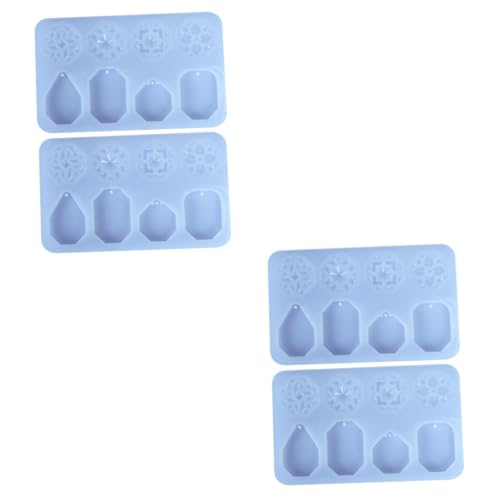 Uonlytech 2 Sätze Diy Silikonformen Für Anhänger Kreative Gießformen Für Bastelprojekte Für Schmuck Und Dekoration Leicht Zu Reinigen Und Handlich 2 Stücke * 2 von Uonlytech