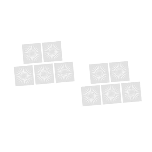 Uonlytech 2 Sätze Diy Sonnenmuster Malvorlagen Wiederverwendbare Schablonen Für Erwachsene Für Zeichnungen Scrapbooking Und Wanddekoration Hochwertigem Gefertigt 10 Stück * 2 von Uonlytech