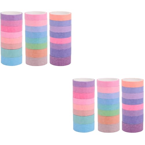 Uonlytech 2 Sätze Einfarbiges Washi Tape Dekoration Diy Washi Tapes Washi Tape Abkleben Washi-klebeband Aufkleber Aus Washi-papier Japanisches Papier 24 Rollen * 2 von Uonlytech