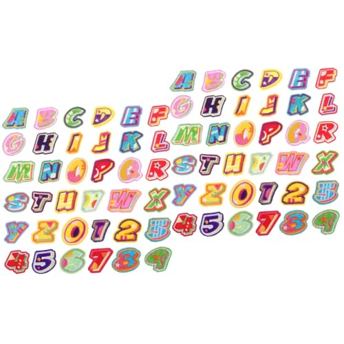 Uonlytech 2 Sätze Englischer Brief Patch Gestickte Aufnäher Bestickt Stichworte Flicken Für Jacken Patches Nähen Uni Aufnäher Zum Aufnähen Von Buchstaben Nähen Sie Strass-patches Filzstoff von Uonlytech
