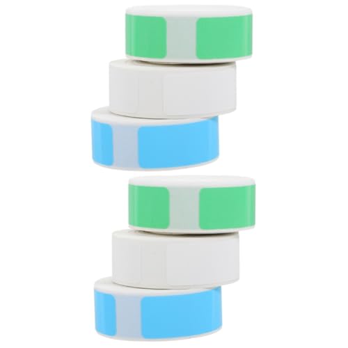 Uonlytech 2 Sätze Etikett Schmucklos Thermalaufkleber Thermal- Nachfüllung Selbstklebender Thermischer Aufkleber Wärmebezeichnungen Abnehmbar Thermosynthetisches Papier 3 Rollen * 2 von Uonlytech