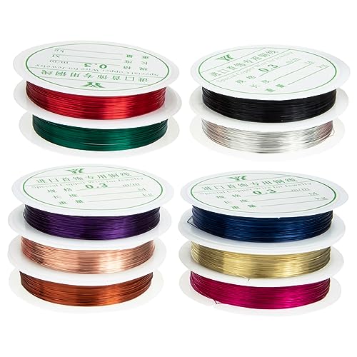 Uonlytech 2 Sätze Farbiges Schmuckdraht Für Diy Schmuckherstellung Kupferdraht Pro Für Armbänder Und Bastelprojekte 10 Rollen * 2 Uonlytech 2 Sätze Farbiges Schmuckdraht Für Diy Schmuckherstellung Kupferdraht Pro Für Armbänder Und Bastelprojekte 10 Rollen * 2 von Uonlytech