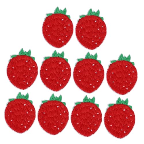 Uonlytech 2 Sätze Frucht Stickerei Aufnäher Bügel Patches Für Kleidung Kissen Diy Dekoration Sicher Langlebig Einfach Anzubringen Für Kreative Projekte 10 Stück * 2 von Uonlytech