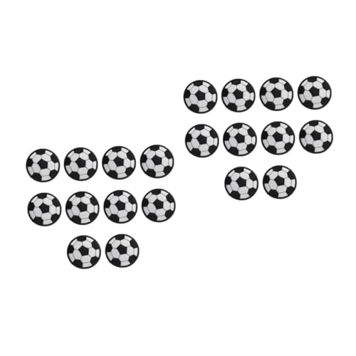 Uonlytech 2 Sätze Fußball Form Patches Gestickte Applikationen Für Diy Kleidung Reparaturflicken Für Taschen Hüte Schuhe Und Socken Hochwertige Und Langlebige Stoffaufnäher 20 Stück * 2 von Uonlytech