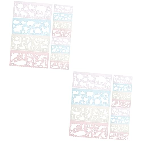 Uonlytech 2 Sätze Geometrischer Vorlagenherrscher Tierschablonen Zum Malen Tierzeichnung Schablonen Zootier-schablonen Malset Für Zeichnen Für Pp 12 Stücke * 2 Uonlytech 2 Sätze Geometrischer Vorlagenherrscher Tierschablonen Zum Malen Tierzeichnung Schablonen Zootier-schablonen Malset Für Zeichnen Für Pp 12 Stücke * 2 von Uonlytech