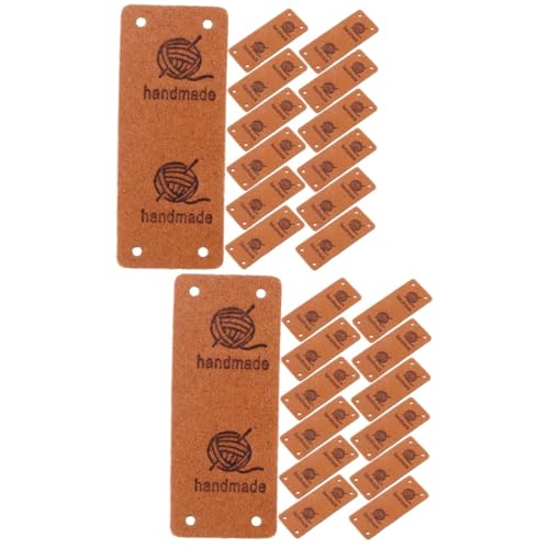Uonlytech 2 Sätze Handmade Lederetiketten Für Kleidung Hochwertige Nählabels Für Handarbeiten Häkeln Quilten Und Bastelprojekte Für Einfache Anbringung 30 Stück * 2 Uonlytech 2 Sätze Handmade Lederetiketten Für Kleidung Hochwertige Nählabels Für Handarbeiten Häkeln Quilten Und Bastelprojekte Für Einfache Anbringung 30 Stück * 2 von Uonlytech