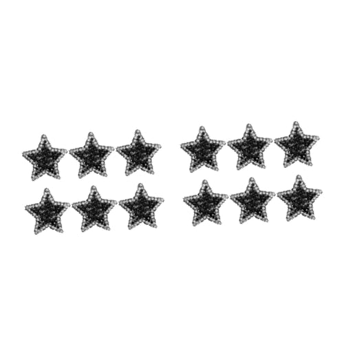 Uonlytech 2 Sätze Heißer Diamant-stoffflicken Nähen Neuheit Patches Pads Kleider Perlen Dekorative Nähflecken Kleidung Gestickter Aufnäher Heißschmelzkleber Black 6 Stück * 2 Uonlytech 2 Sätze Heißer Diamant-stoffflicken Nähen Neuheit Patches Pads Kleider Perlen Dekorative Nähflecken Kleidung Gestickter Aufnäher Heißschmelzkleber Black 6 Stück * 2 von Uonlytech
