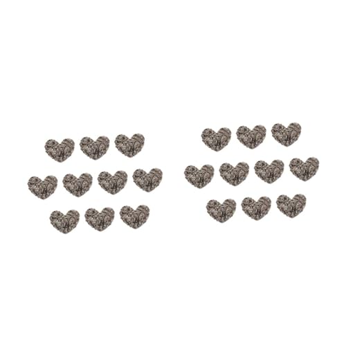 Uonlytech 2 Sätze Herz-strass-aufkleber Gestickte Aufnäher Jackenflicken Hotfix Nähen Herzen Bastelset Basteln Für Charme-patch Stoffzubehör Harz-strasssteine Grey 10 Stück * 2 Uonlytech 2 Sätze Herz-strass-aufkleber Gestickte Aufnäher Jackenflicken Hotfix Nähen Herzen Bastelset Basteln Für Charme-patch Stoffzubehör Harz-strasssteine Grey 10 Stück * 2 von Uonlytech