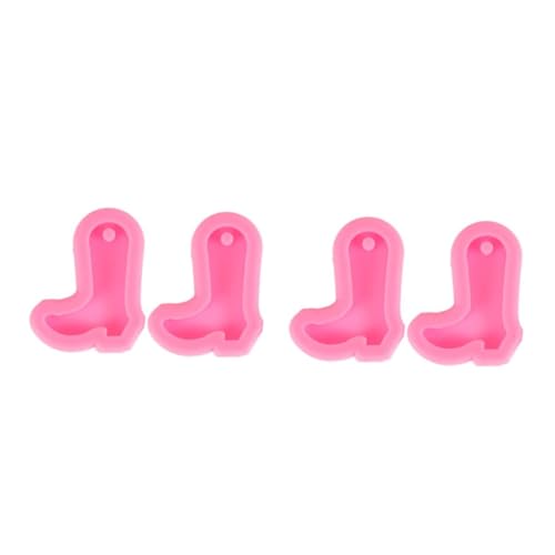 Uonlytech 2 Sätze High Heels Schlüsselanhänger Form DIY Handwerk Schuhschmuckherstellung Fondant Formen Backen Schlüsselanhänger Anhänger Formen DIY Silikonformen 2 Stücke * 2 von Uonlytech