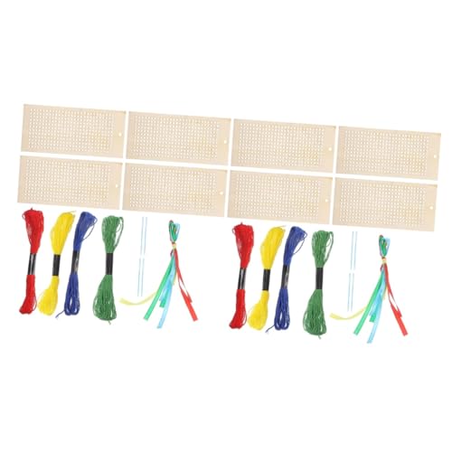 Uonlytech 2 Sätze Holz Lesezeichen für DIY Kreuzstich Blanko Lesezeichen Aufhängeschnüre Fäden Kunststoffnadeln für Erwachsene Uonlytech 2 Sätze Holz Lesezeichen für DIY Kreuzstich Blanko Lesezeichen Aufhängeschnüre Fäden Kunststoffnadeln für Erwachsene von Uonlytech