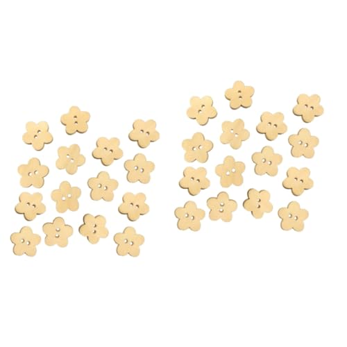 Uonlytech 2 Sätze Holzknöpfe Blumenknöpfe Diy-knöpfe Bambus 100 Stück * 2 Uonlytech 2 Sätze Holzknöpfe Blumenknöpfe Diy-knöpfe Bambus 100 Stück * 2 von Uonlytech