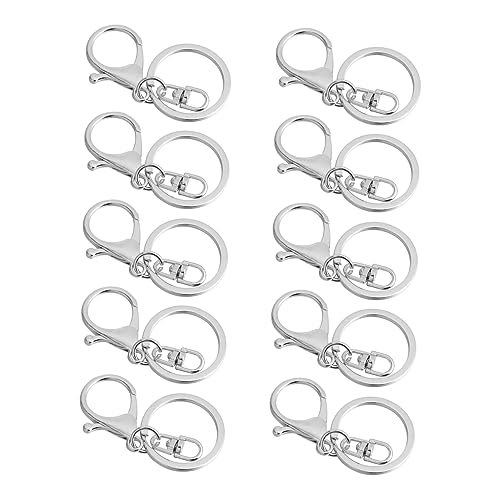 Uonlytech 2 Sätze Hummer Schlüsselanhänger Lanyards Ringe Schließe Drehriegelverschluss Carabiner Hook Drehverschluss Clip Drehverschluss Aus Metall Beschichtetes Metall Silver 10 Stück * 2 Uonlytech 2 Sätze Hummer Schlüsselanhänger Lanyards Ringe Schließe Drehriegelverschluss Carabiner Hook Drehverschluss Clip Drehverschluss Aus Metall Beschichtetes Metall Silver 10 Stück * 2 von Uonlytech